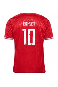 Fotbalové Dres Dánsko Christian Eriksen #10 Domácí Oblečení ME 2024 Krátký Rukáv